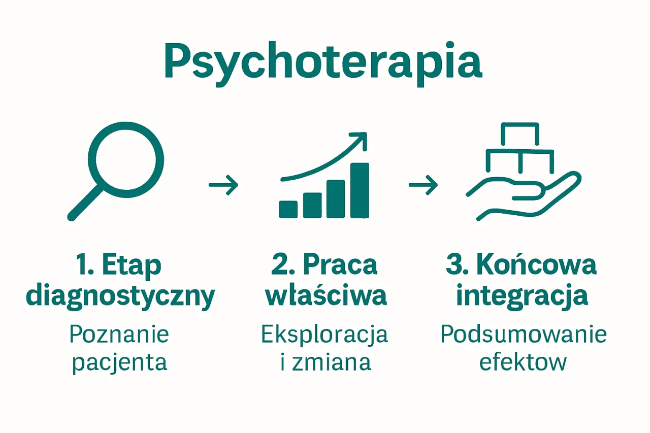 różne nurty psychoterapii infografika