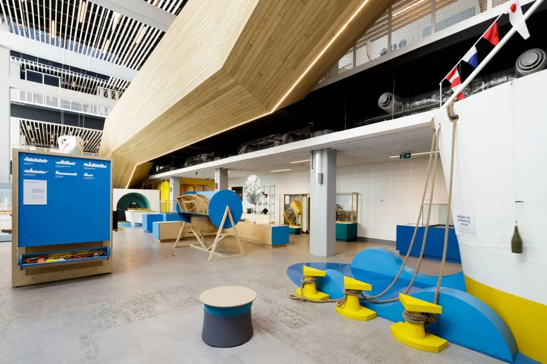 Morskie Centrum Nauki Szczecin wnętrze