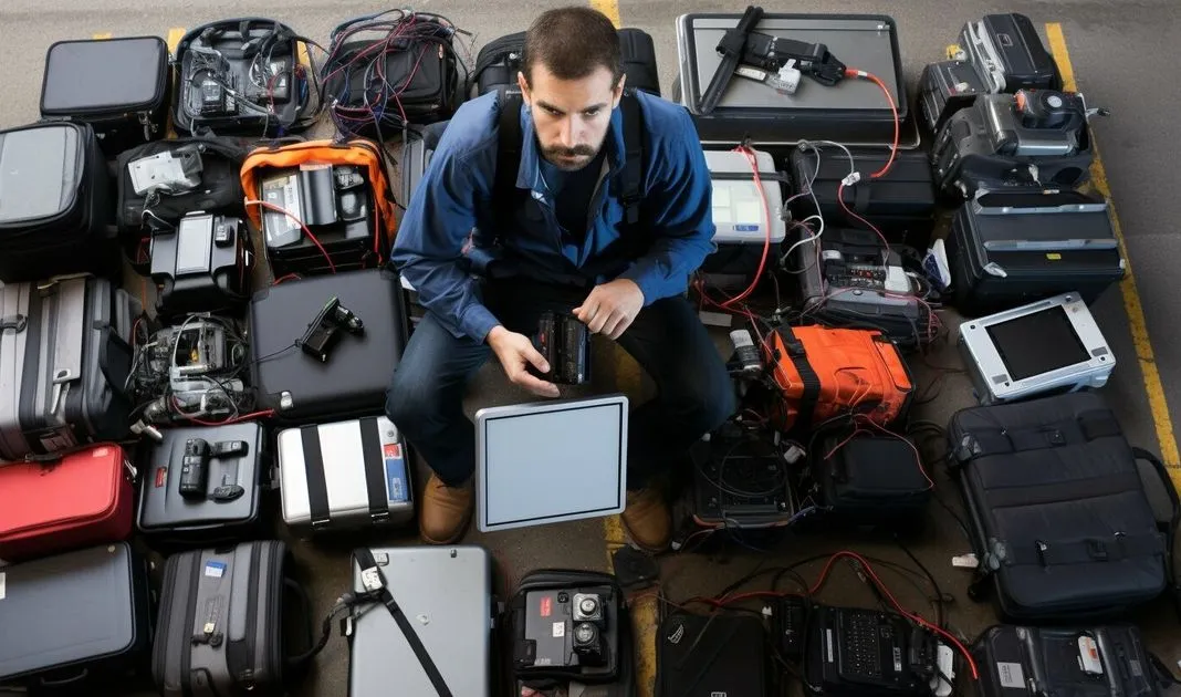elektronika w bagażu podręcznym samolot
