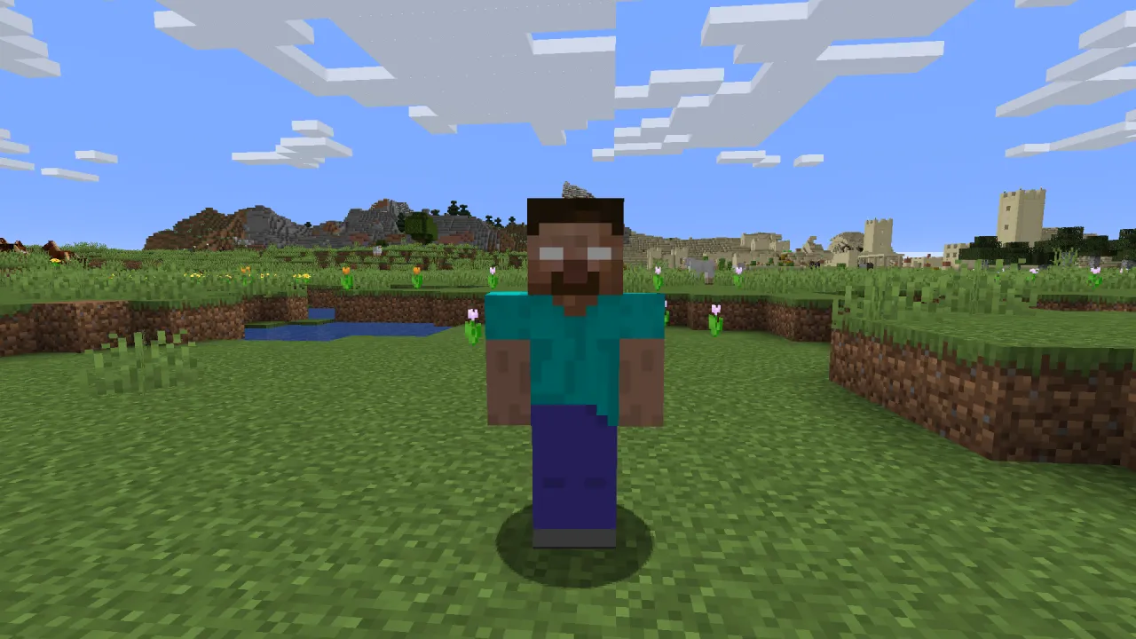 Minecraft Herobrine mod gameplay screenshot