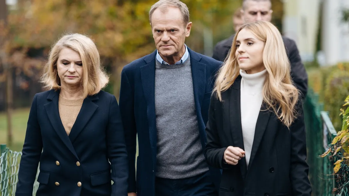 Donald Tusk z rodziną