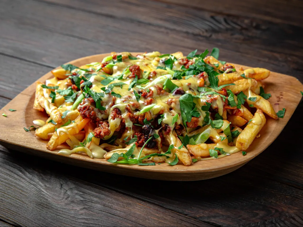 dania mięsne z frytkami