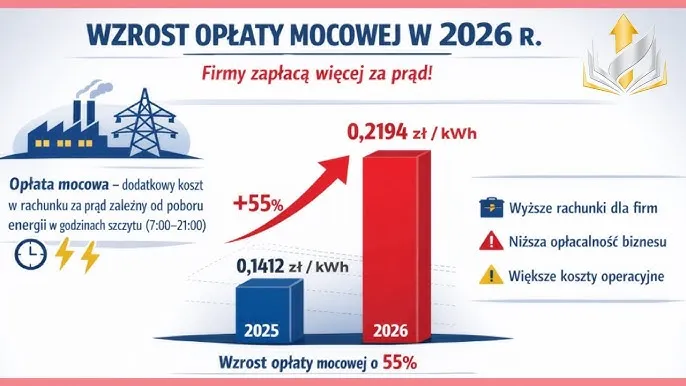 składniki rachunku za prąd 2026 opłata mocowa dystrybucja