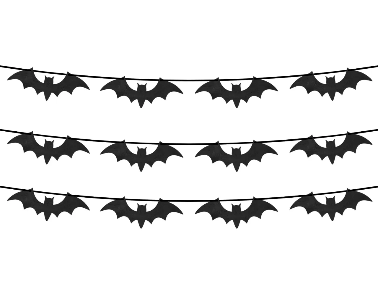 Girlanda Halloween papierowe nietoperze duchy