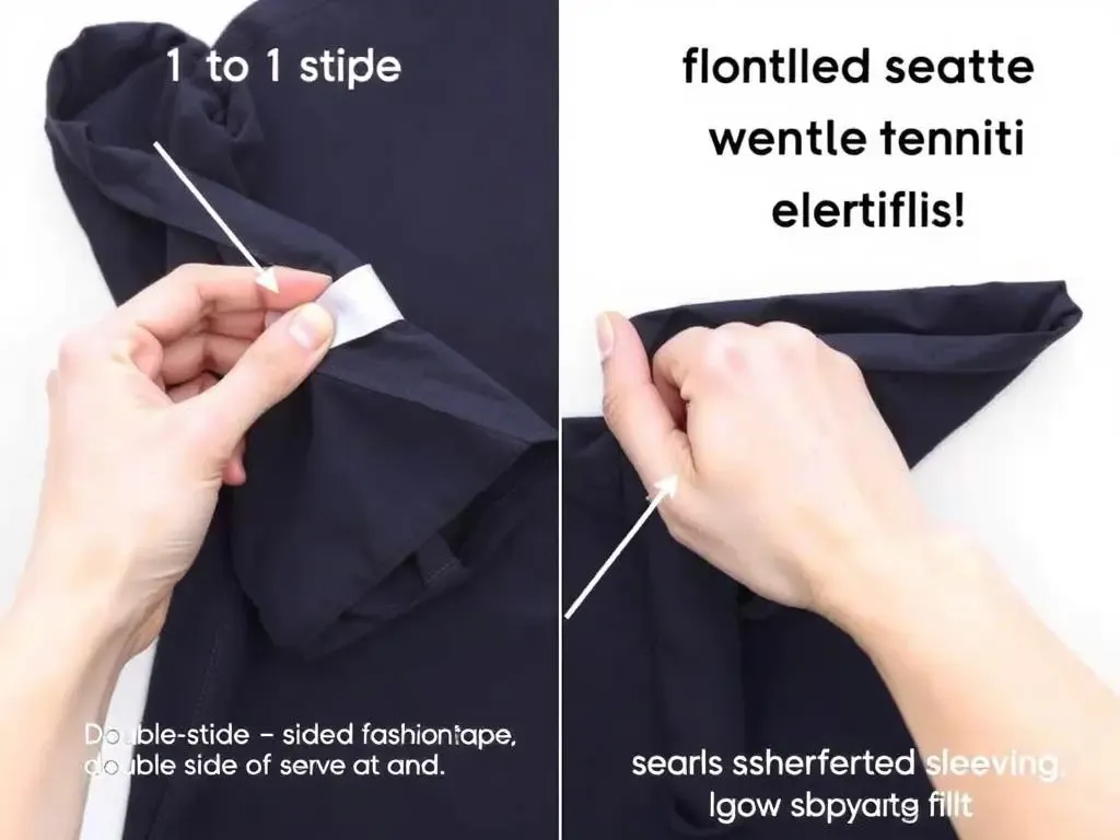 metody skracania bluzki bez szycia instrukcje