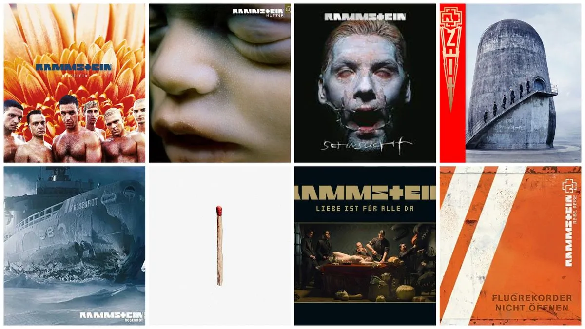 Rammstein Album Cover Evolution