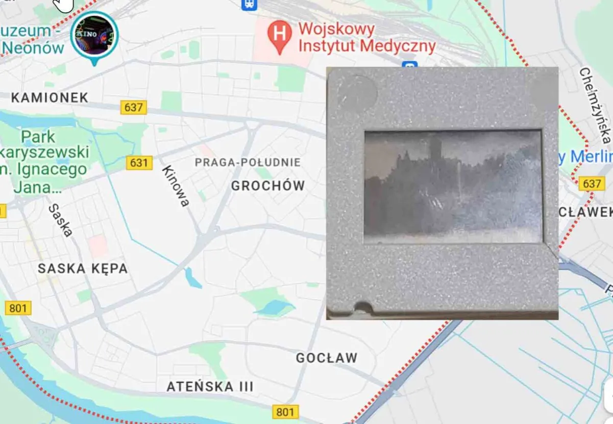 Analogowy aparat fotograficzny i negatywy