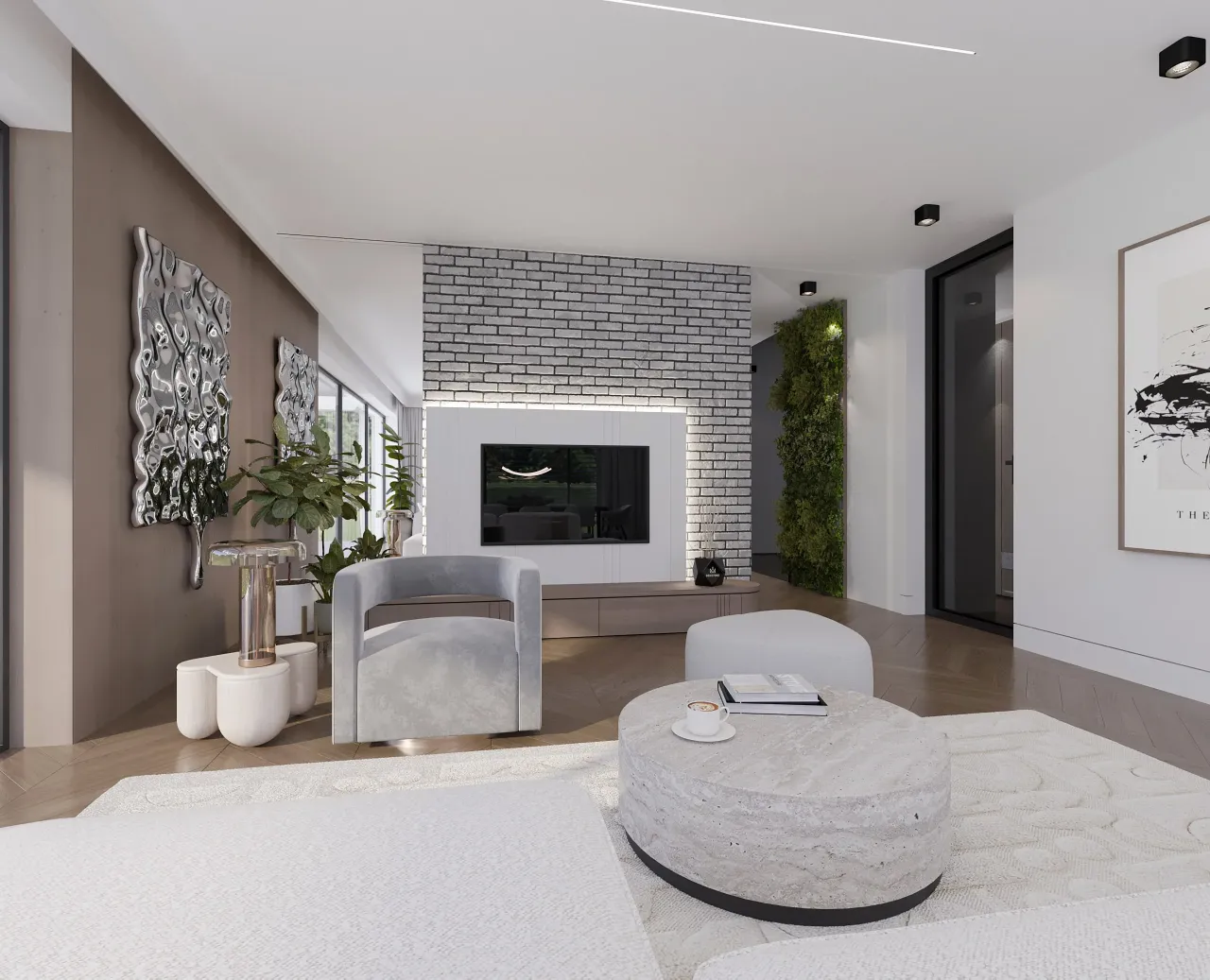 nowoczesne wykończenia ścian struktura 3D