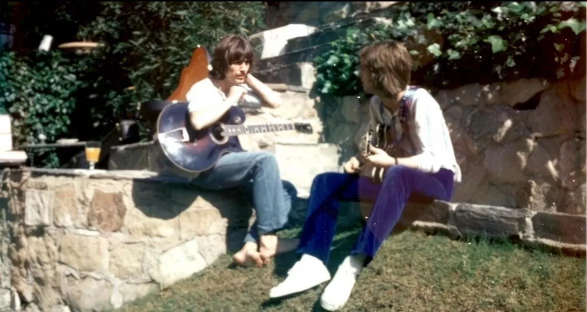 Eric Clapton George Harrison Abbey Road 1968