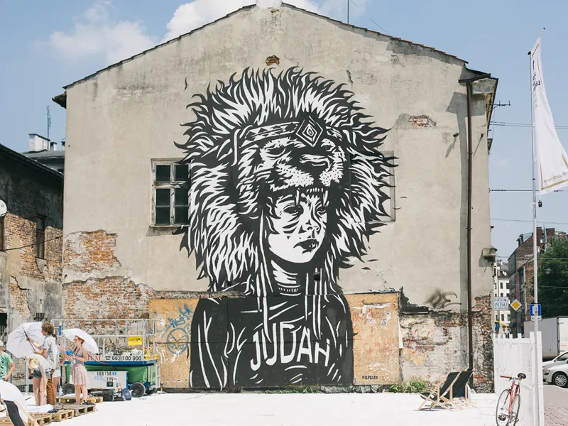 Mural w Krakowie Kazimierz