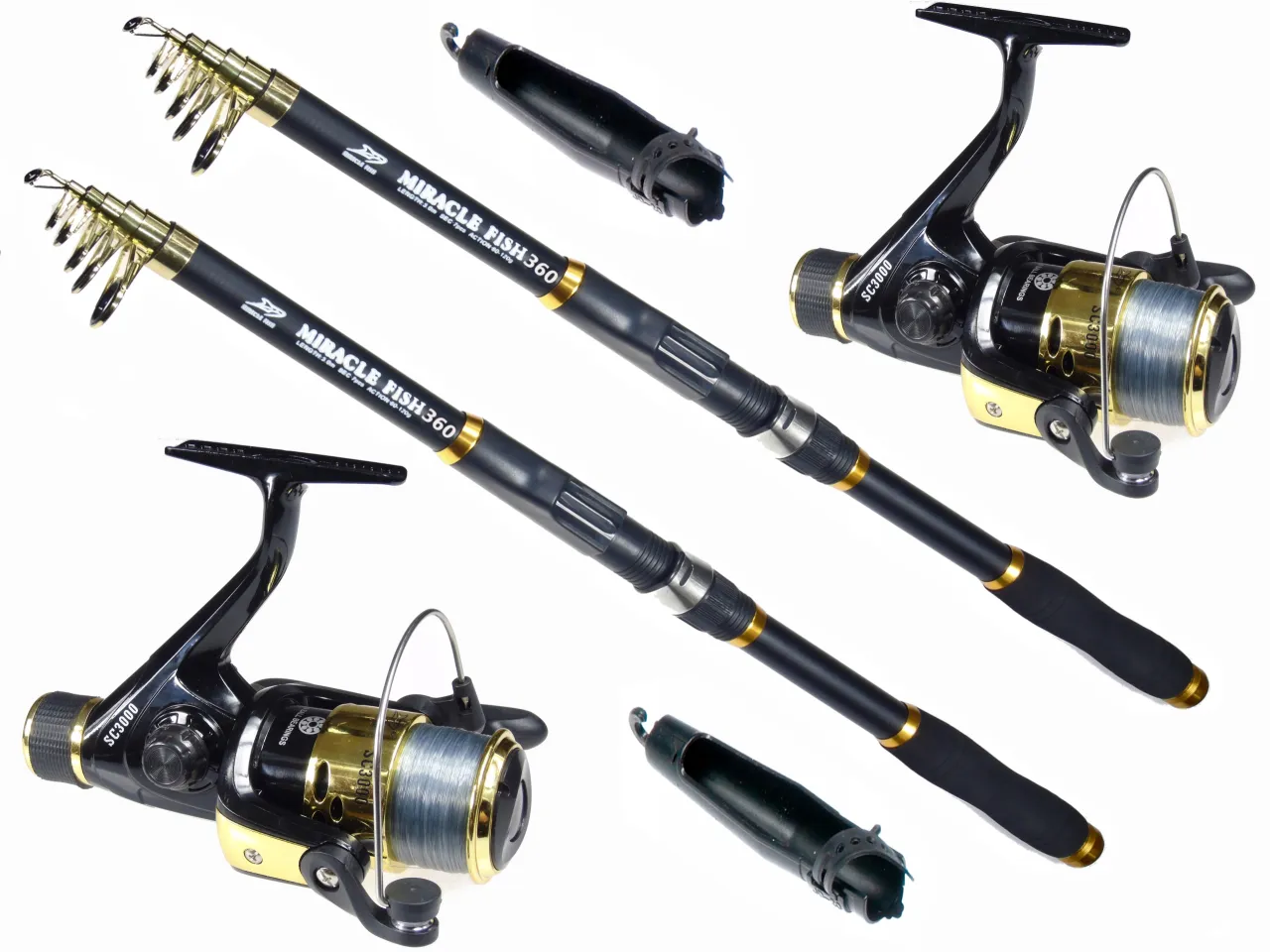 Wędki z wł&oacute;kna szklanego i węglowego