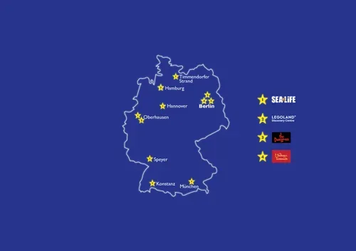 Merlin Entertainments Berlin Attraktionen Karte