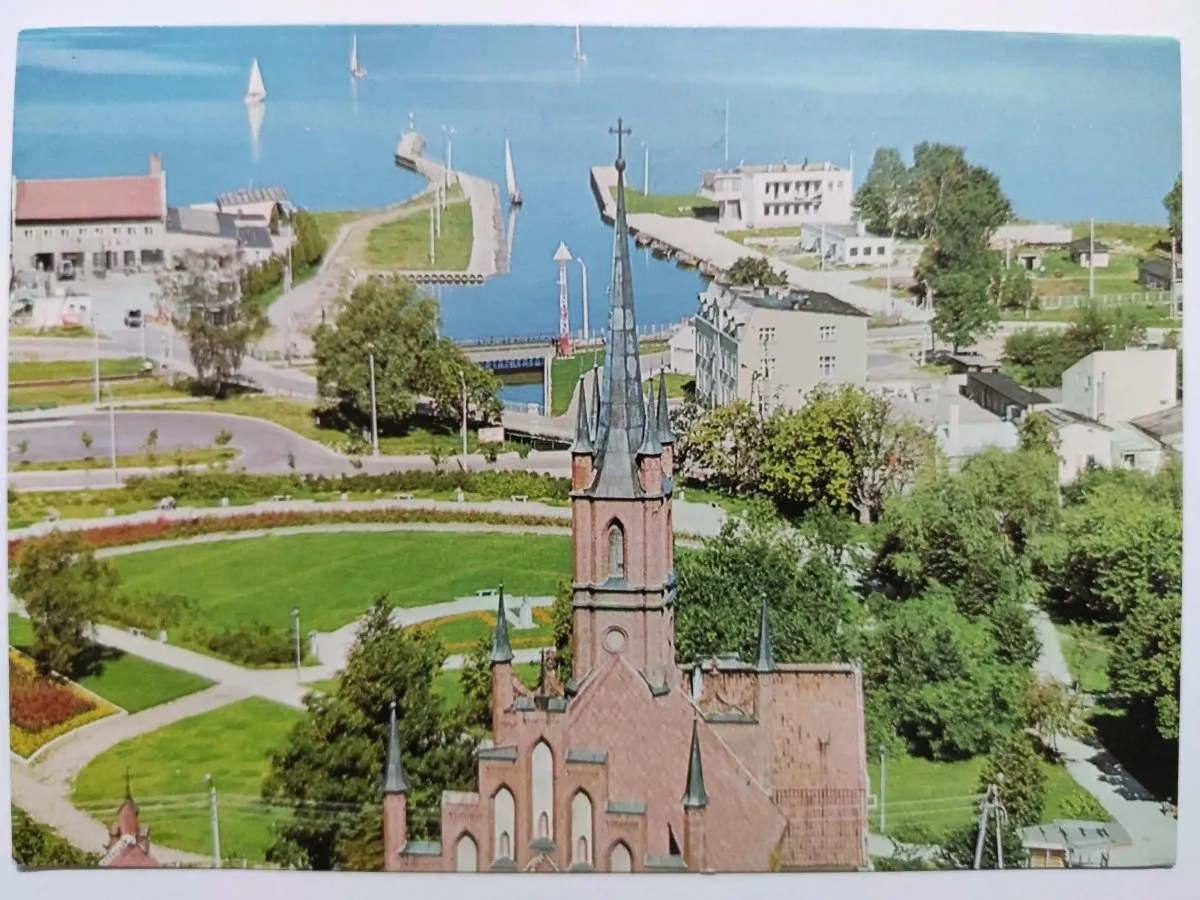 Frombork panorama z Zalewu Wiślanego