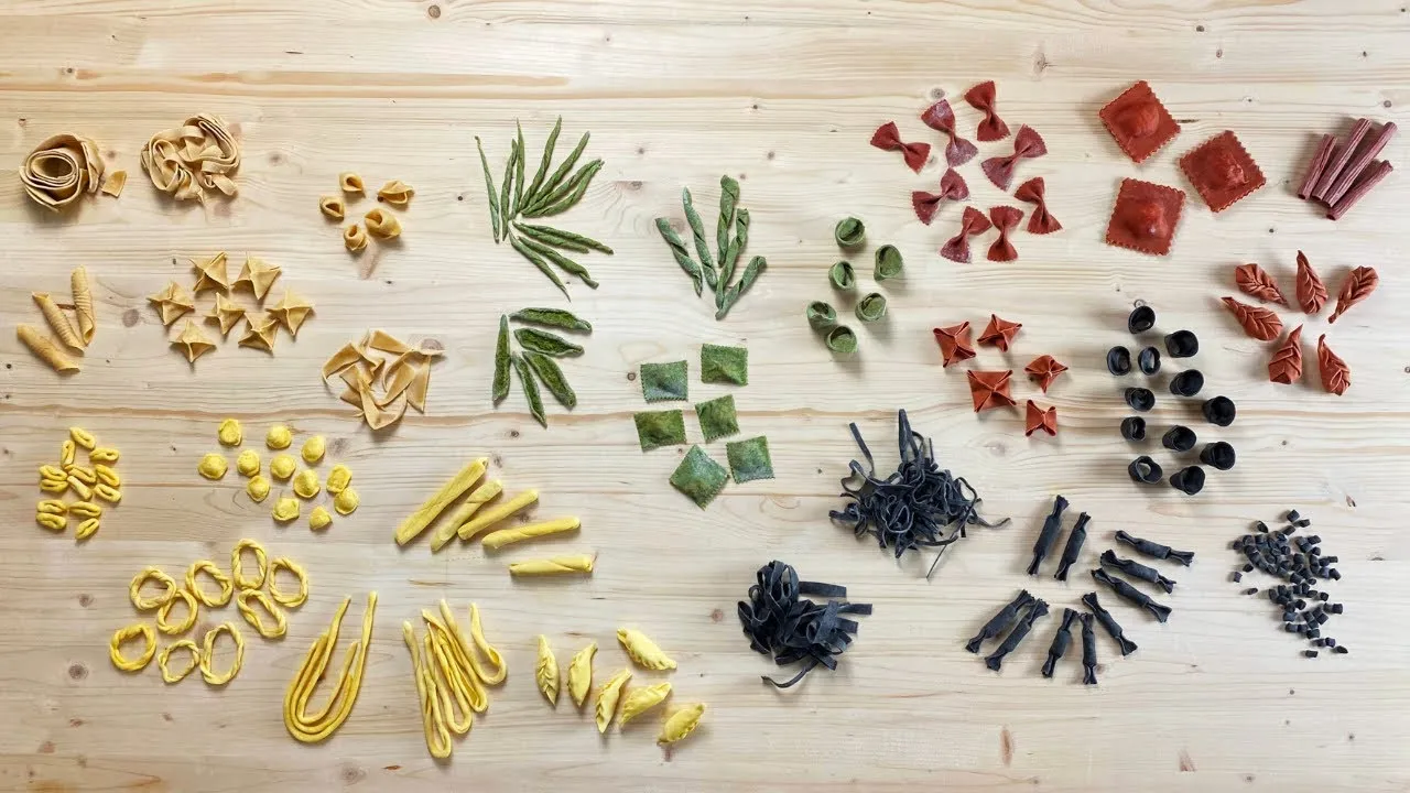 Verschiedene Nudelformen selber machen