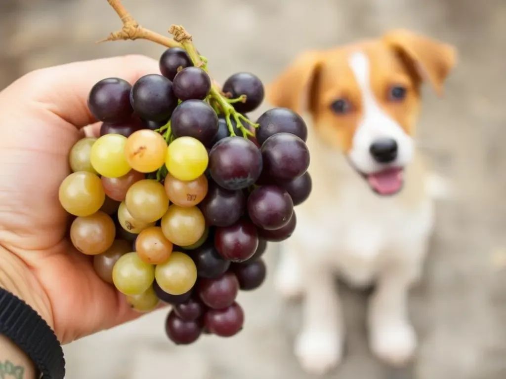 pies i winogrona niebezpieczeństwo