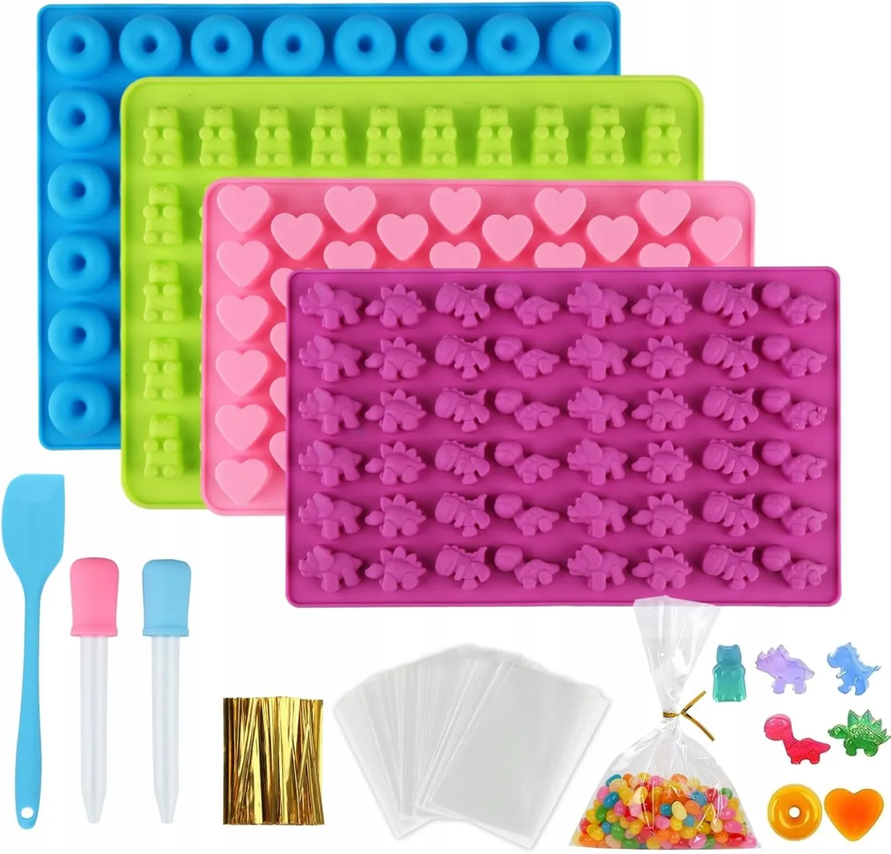 akcesoria do robienia żelk&oacute;w foremki silikonowe