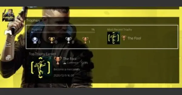 Cyberpunk 2077 achievements trophies