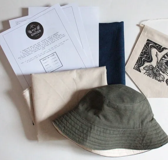 materiały do szycia kapelusza bucket hat