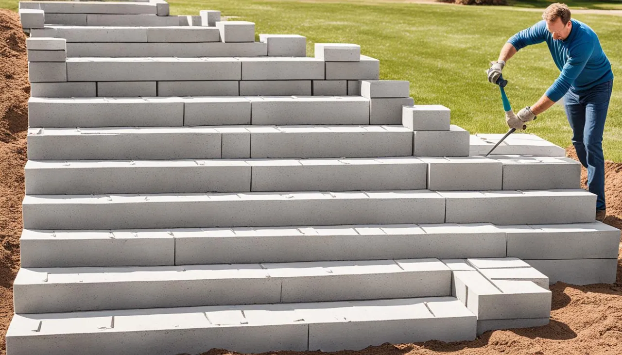 Zdjęcie Jak zrobić schody z bloczków betonowych: Instrukcja krok po kroku