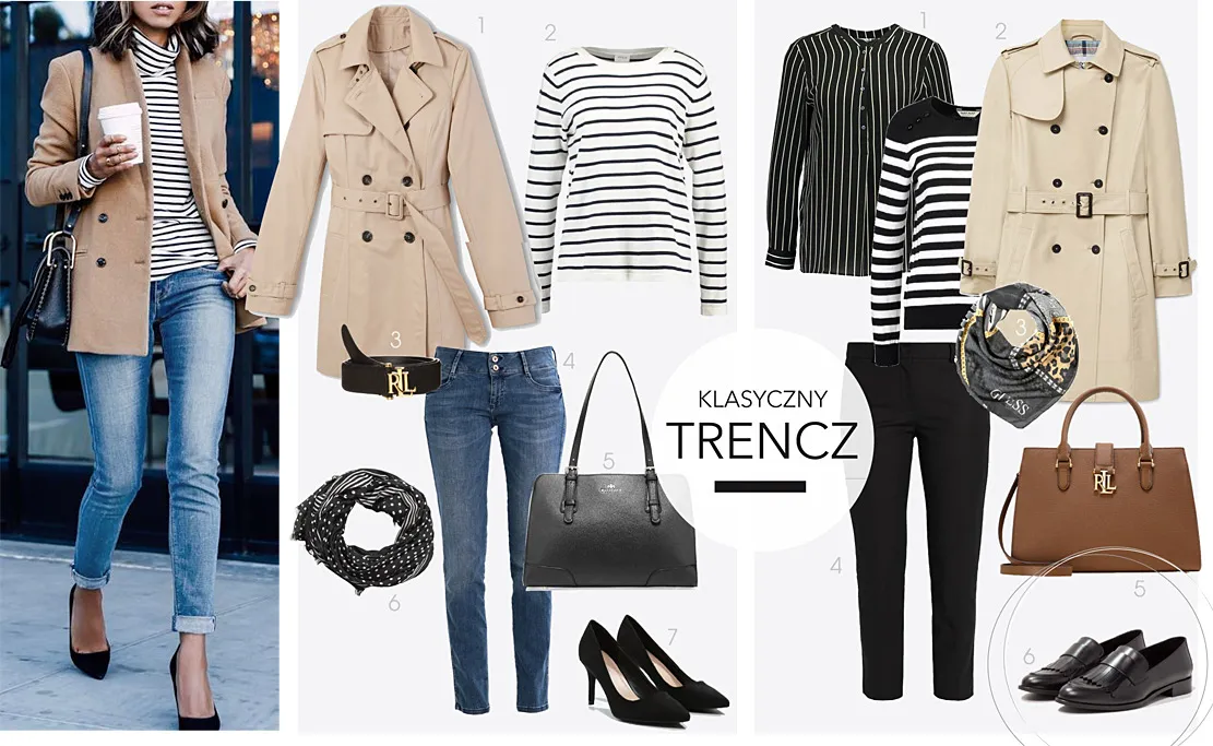 przykładowe stylizacje ze zwykłych ubrań, modne zestawy na co dzień