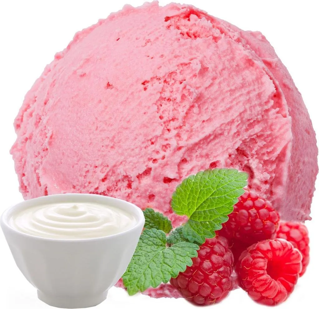 wegańskie lody malinowe