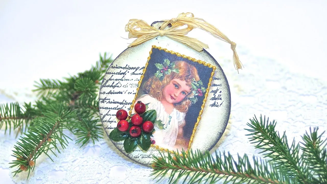 bombka decoupage ze zdjęciem krok po kroku