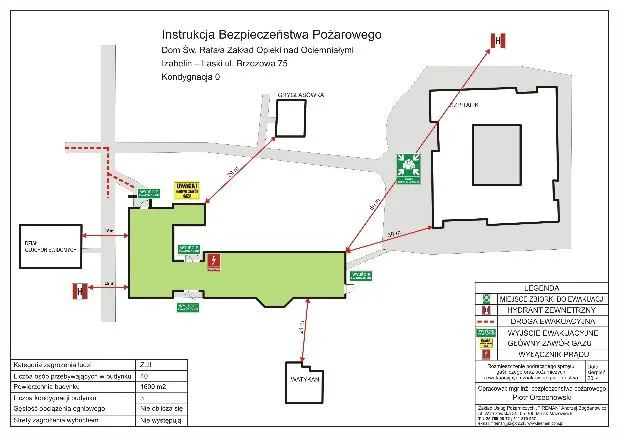 Instrukcja Bezpieczeństwa Pożarowego schemat