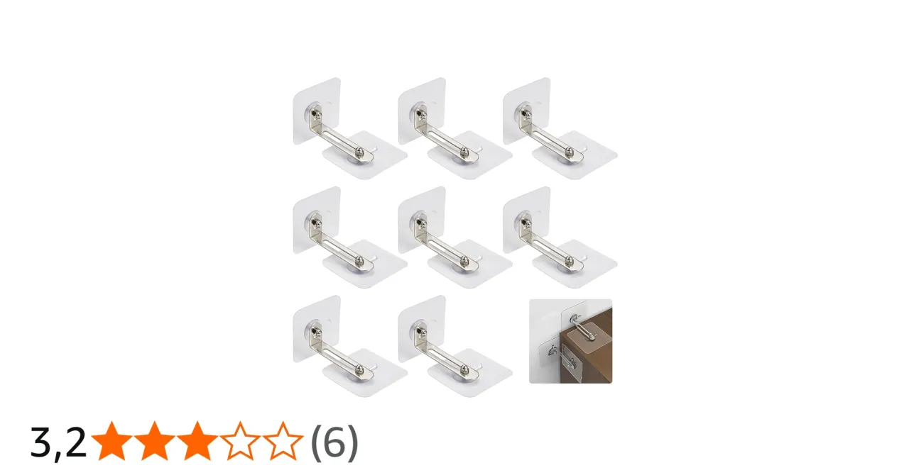 Rodzic zabezpiecza szafkę bez wiercenia