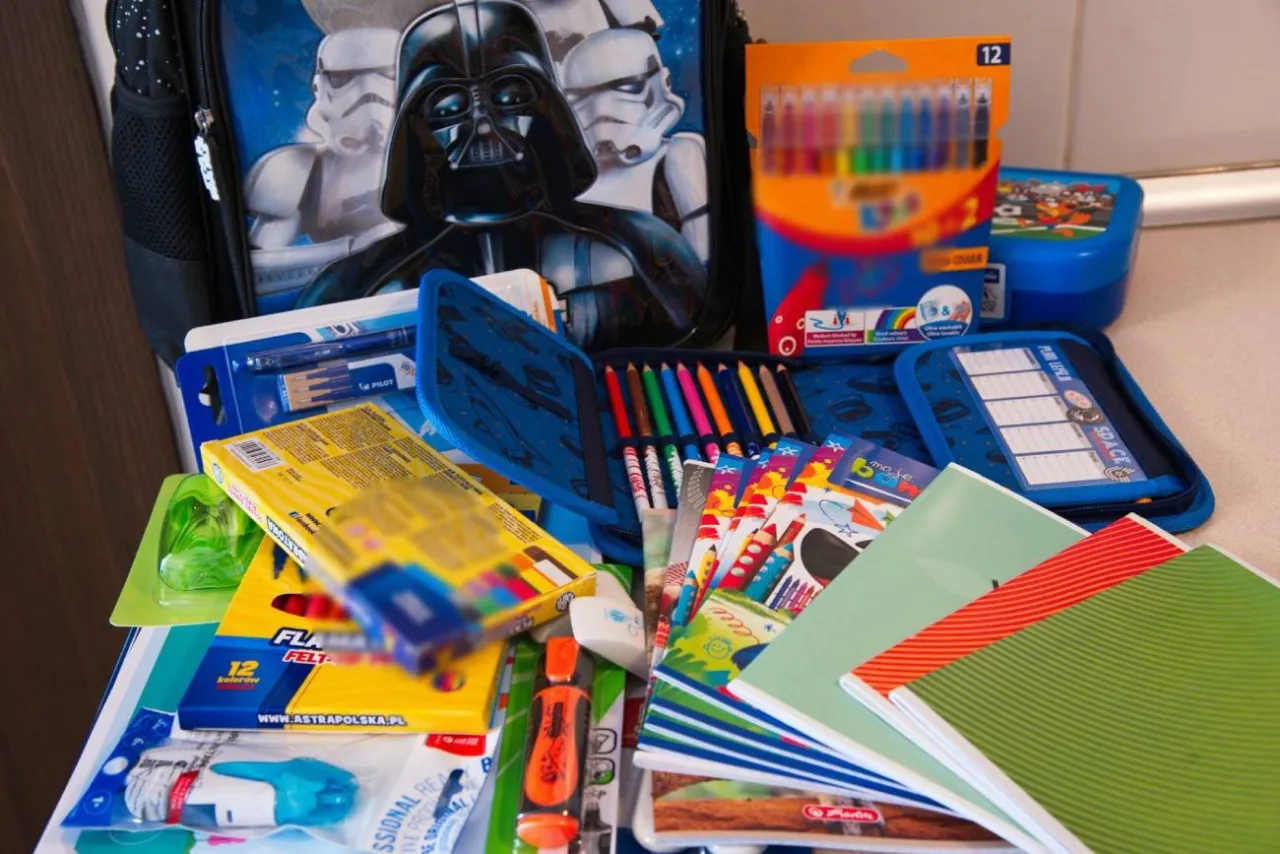 Wyprawka szkolna dla pierwszoklasisty checklist