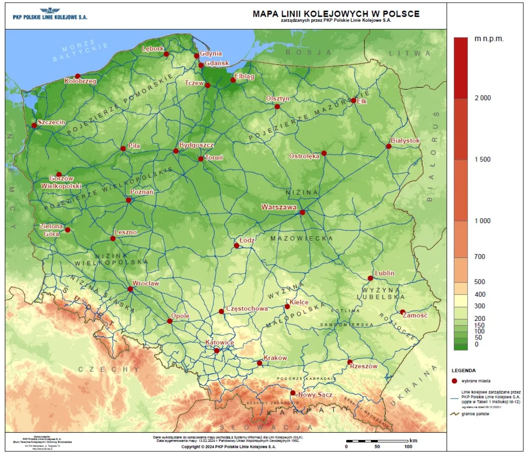 Mapa trasy kolejowej Wrocław Warszawa lub rodzaje pociągów PKP