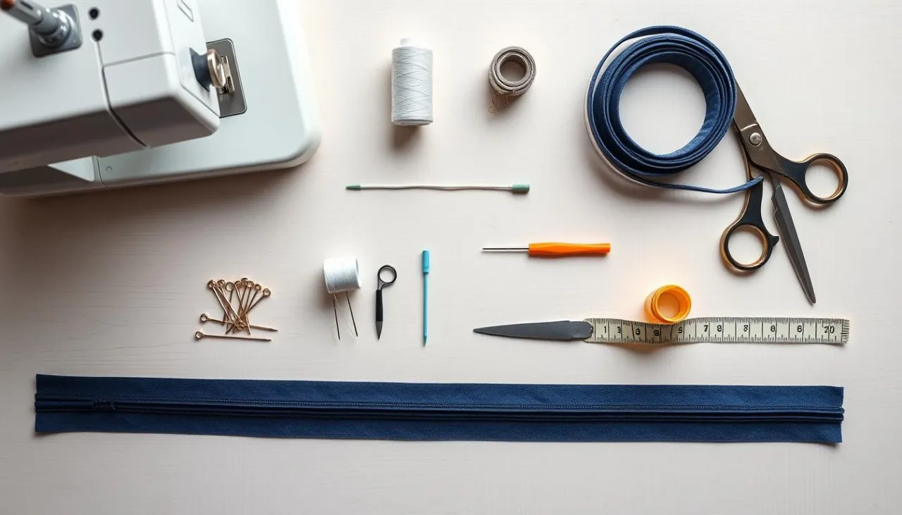 narzędzia do wszywania zamka krawieckie