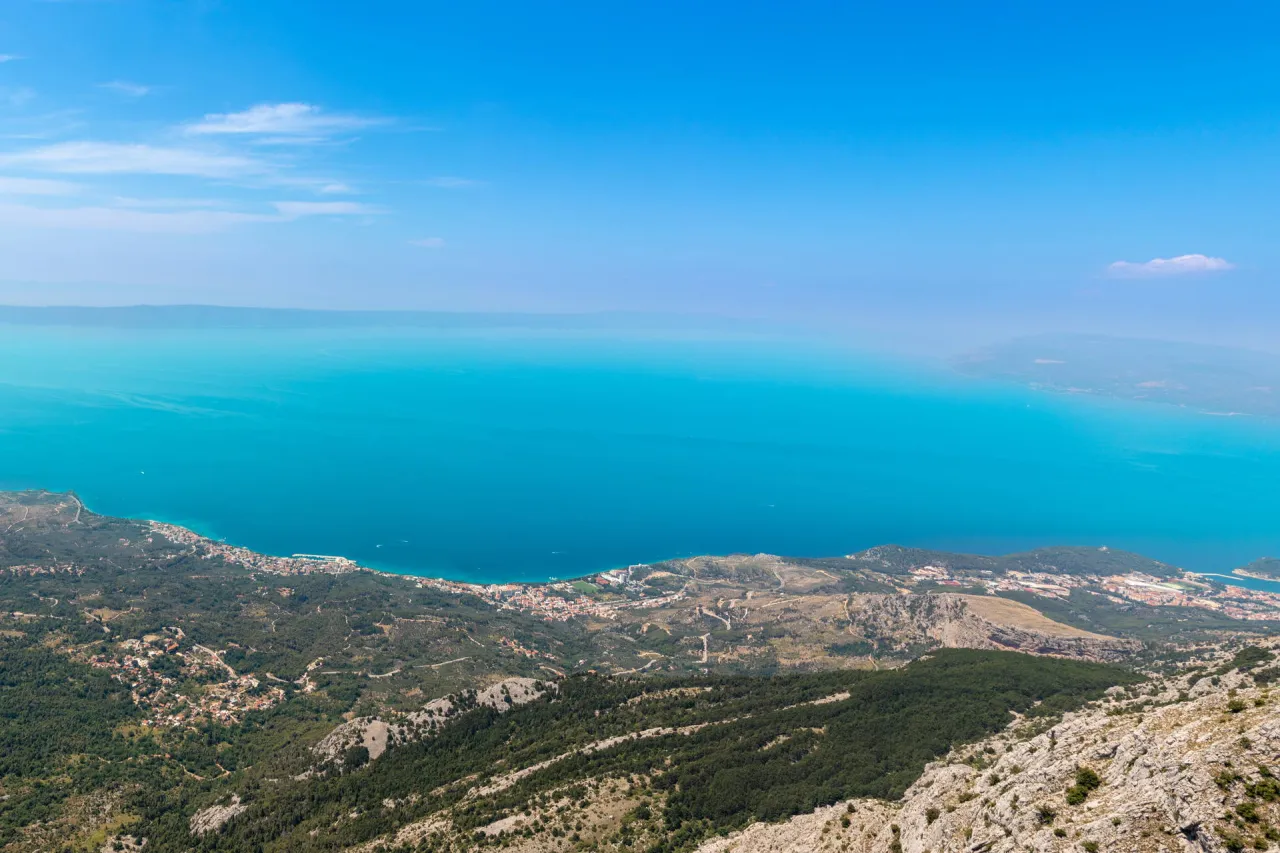 Chorwacja g&oacute;ry i morze kontrast