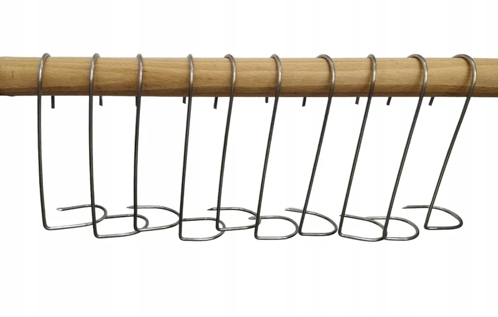 r&oacute;żne haki wędzarnicze sznurki siatki do wędzenia ryb