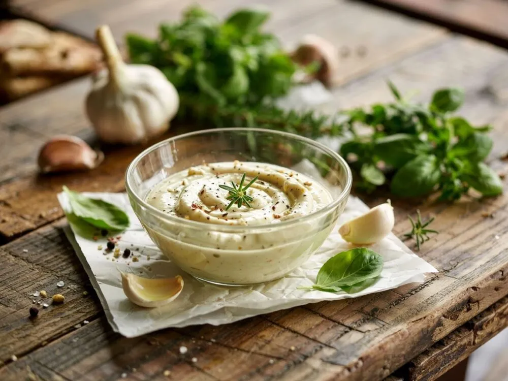 różne warianty sosu śmietanowego