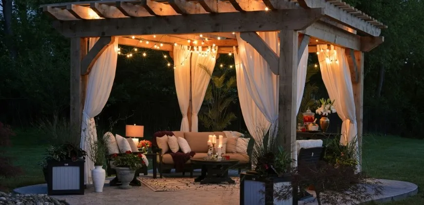 inspiracje kolory altan ogrodowych trendy