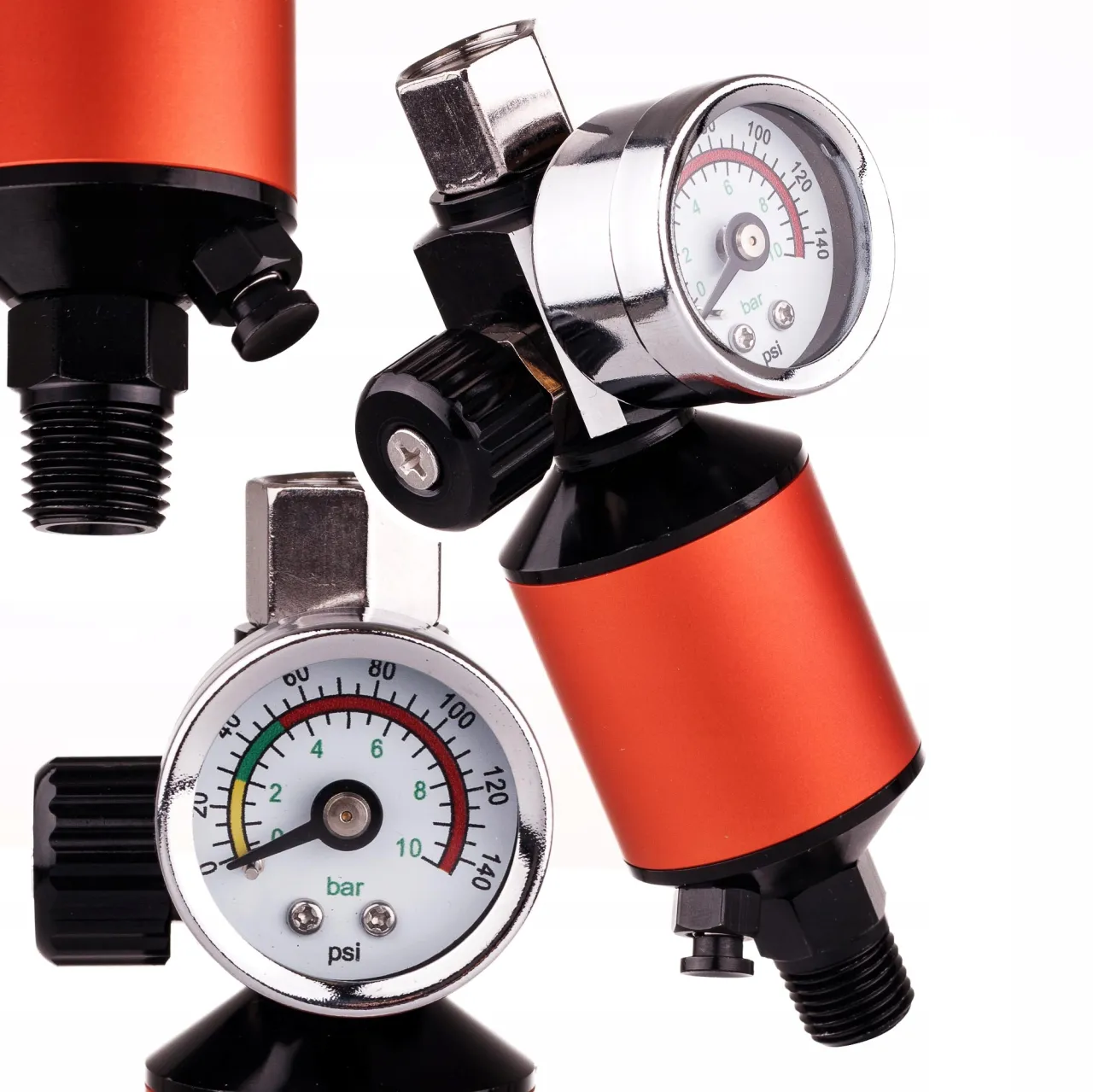 manometr na pistolecie lakierniczym