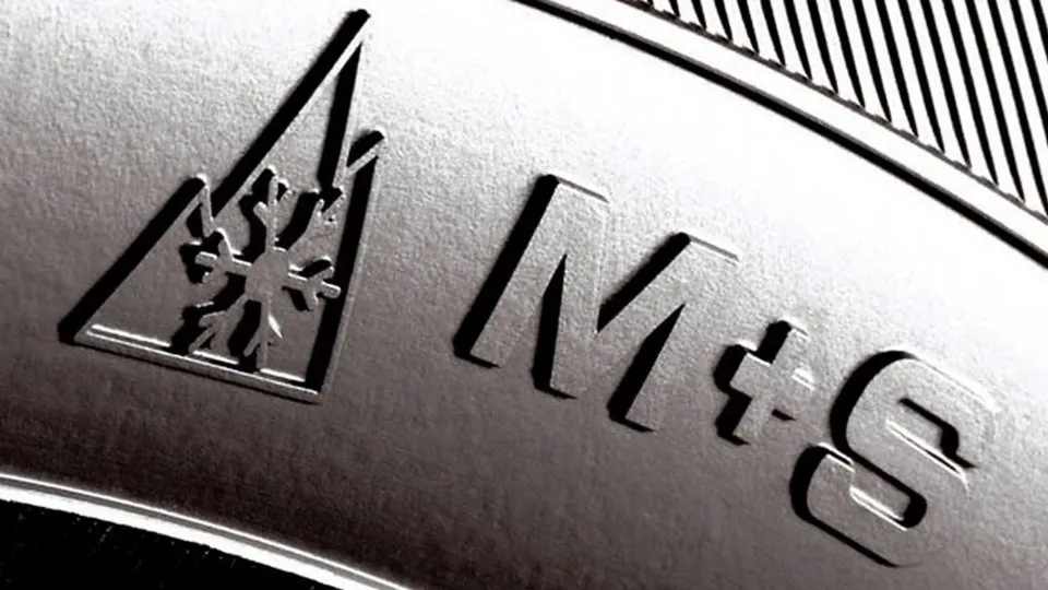 Symbol opony 3PMSF płatek śniegu góra