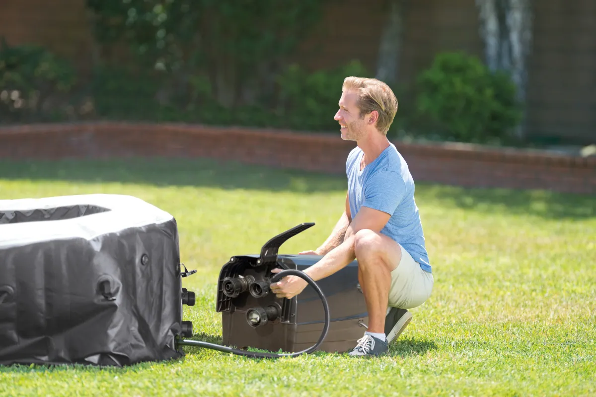 Montaż dmuchanego jacuzzi Intex krok po kroku