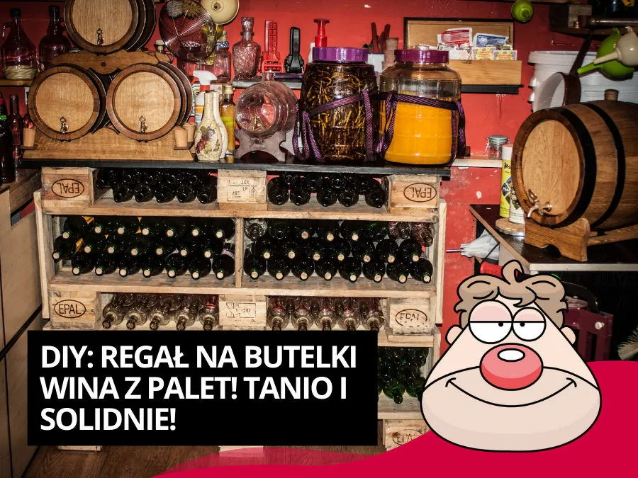 Półka na napoje DIY z palet rurek