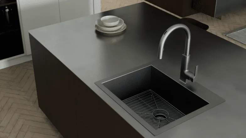 blat kompozytowy zintegrowany zlew bezspoinowe łączenia