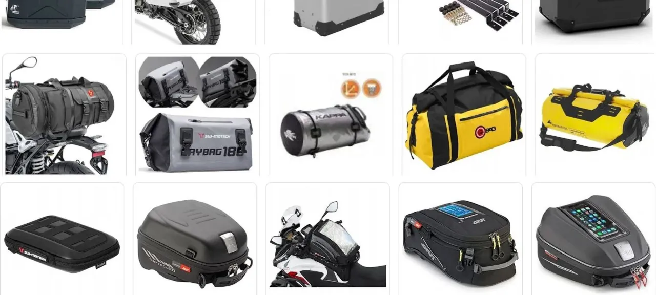 systemy bagażowe motocyklowe kufry sakwy rollbag