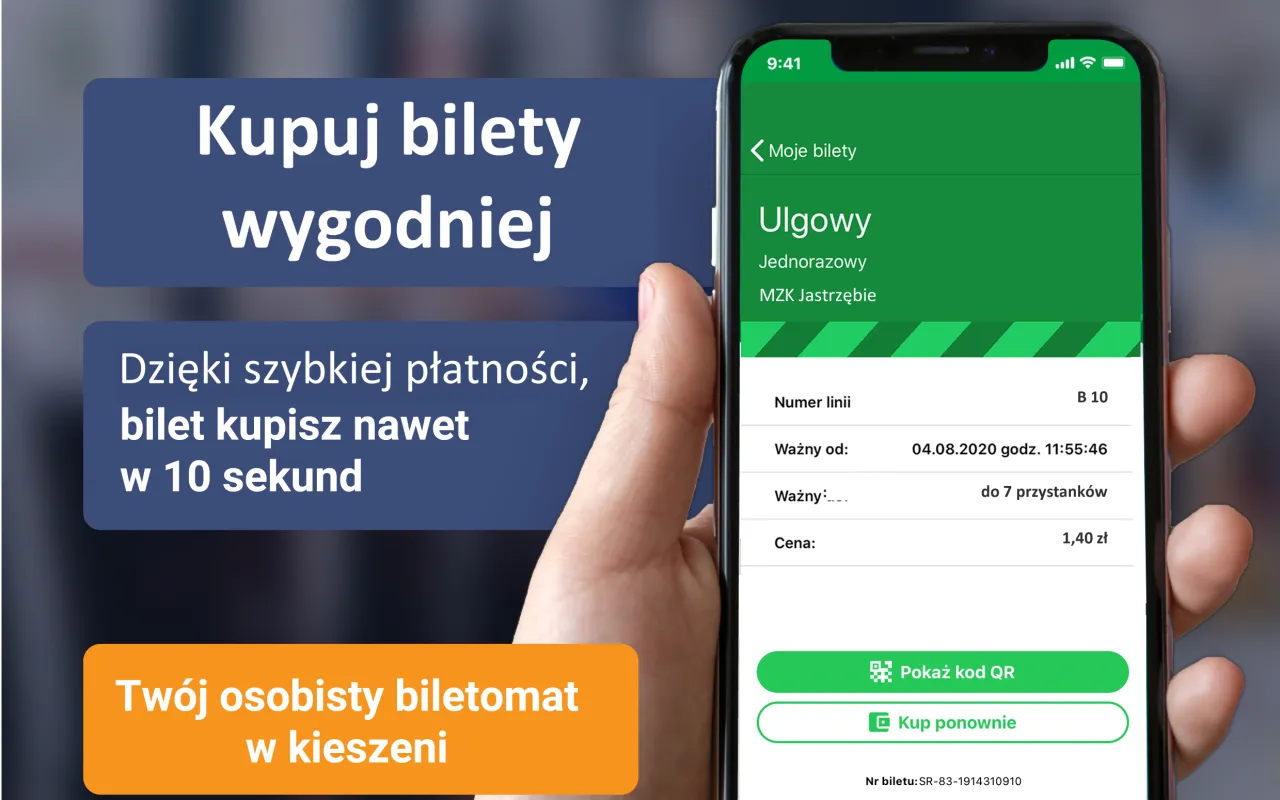 Aplikacja mobilna MZK Jastrzębie zrzut ekranu