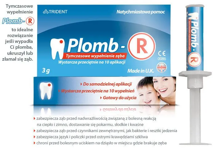 Tymczasowa plomba dentystyczna produkty Plomb-R NoMix Cavit