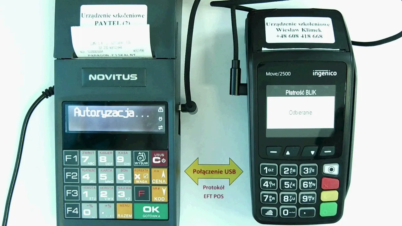 Płatność BLIK na terminalu płatniczym