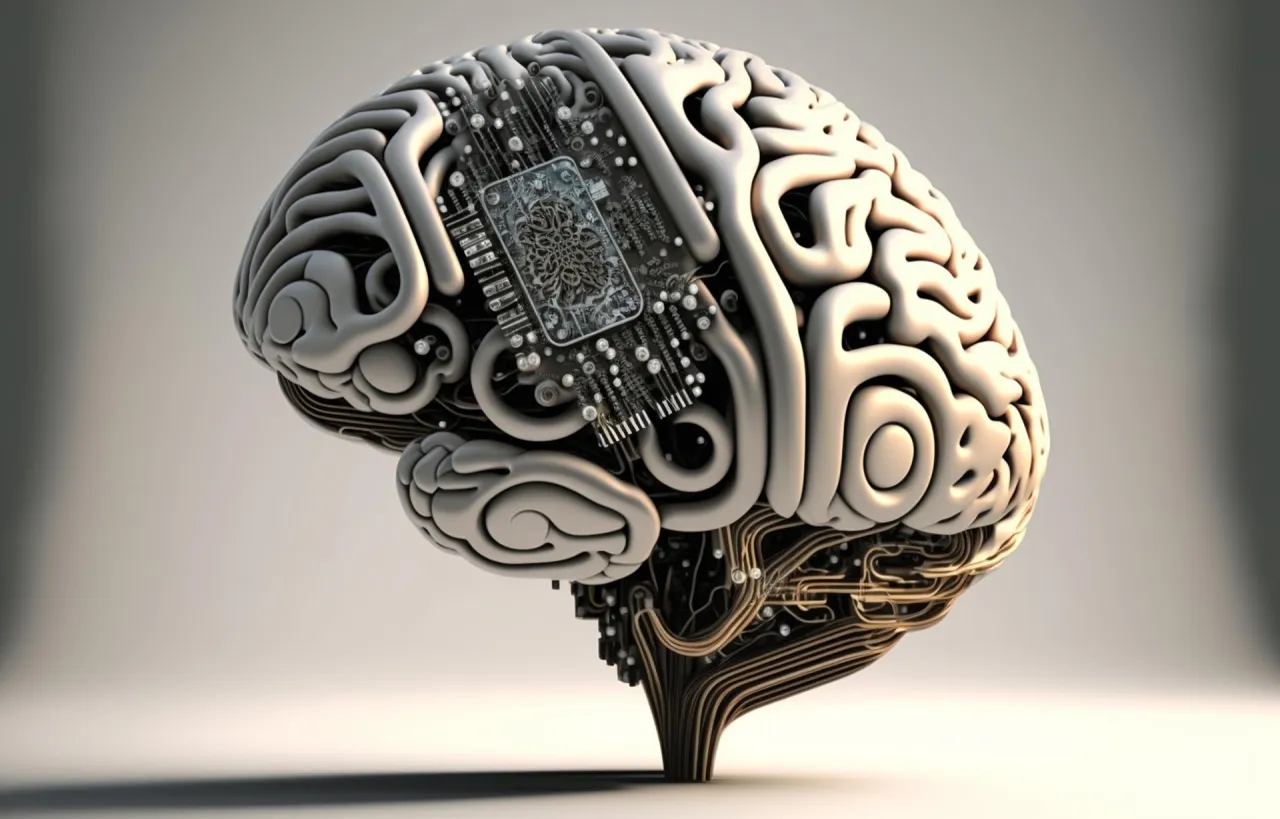 Mózg z widocznymi połączeniami neuronalnymi, symbolizujący neuroplastyczność