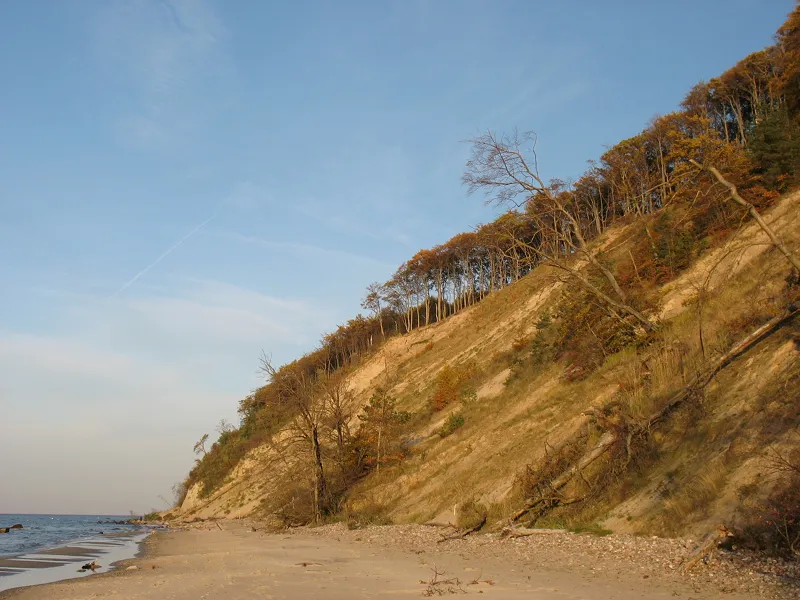 Woliński Park Narodowy krajobrazy klifowe