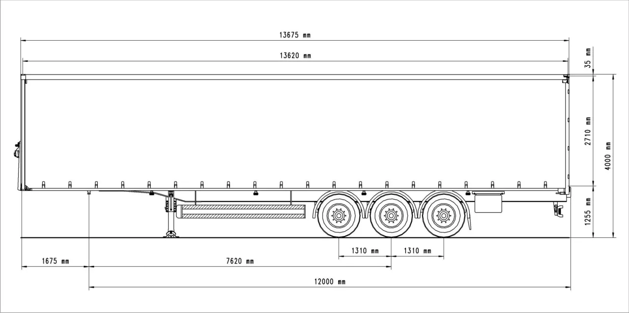 naczepa standardowa wymiary