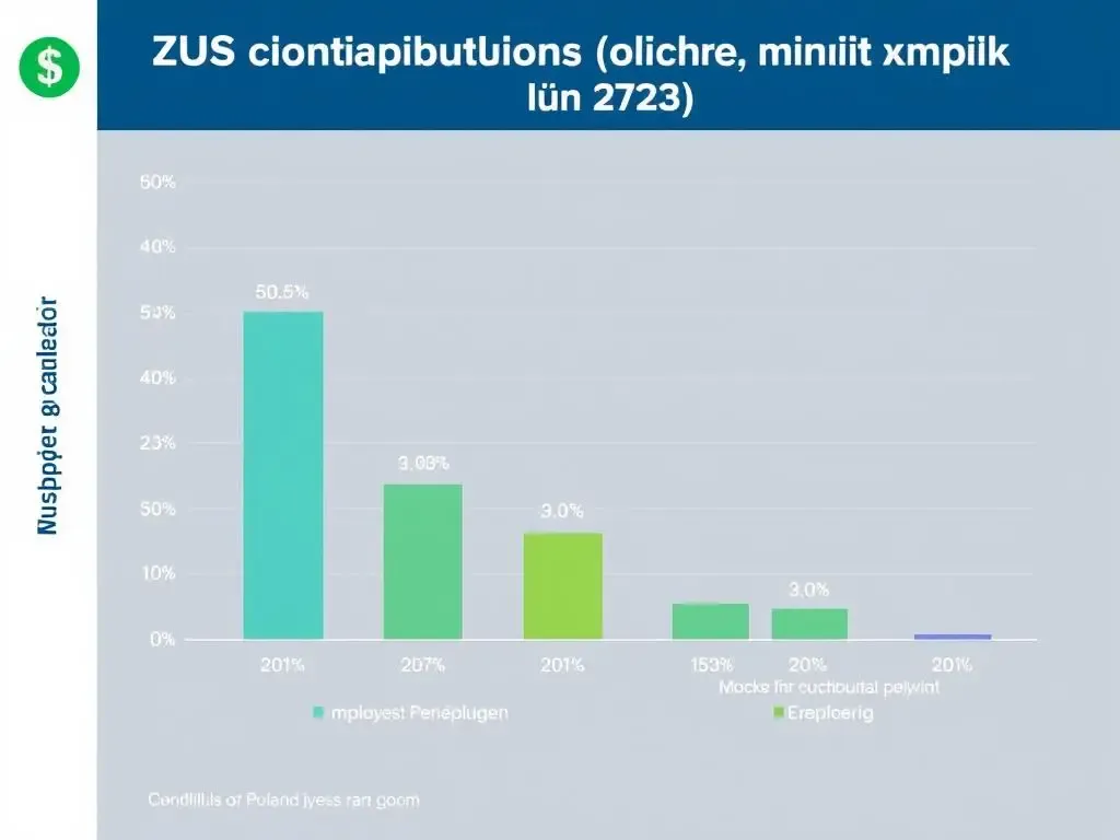 składki zus pracownik pracodawca wykres