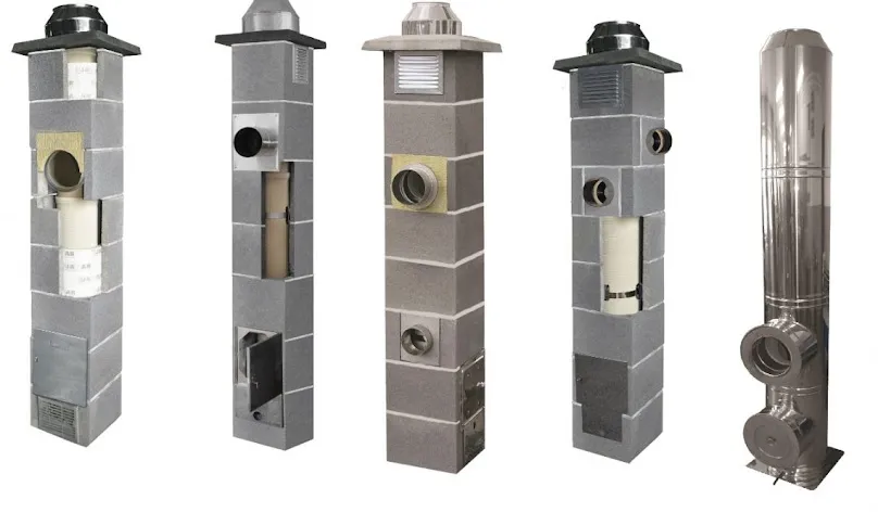 rodzaje kominów spalinowy wentylacyjny