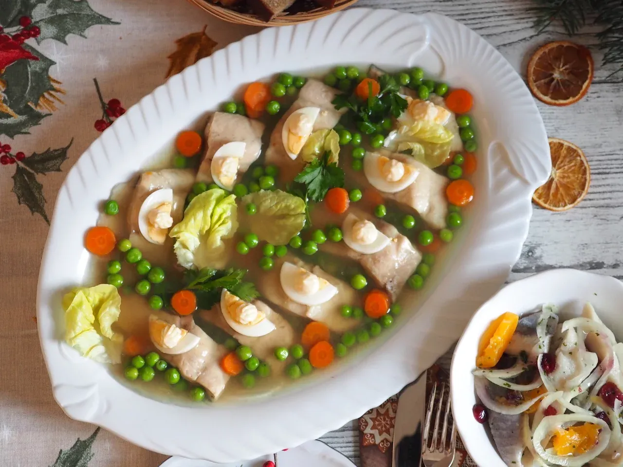 dekoracja ryby w galarecie